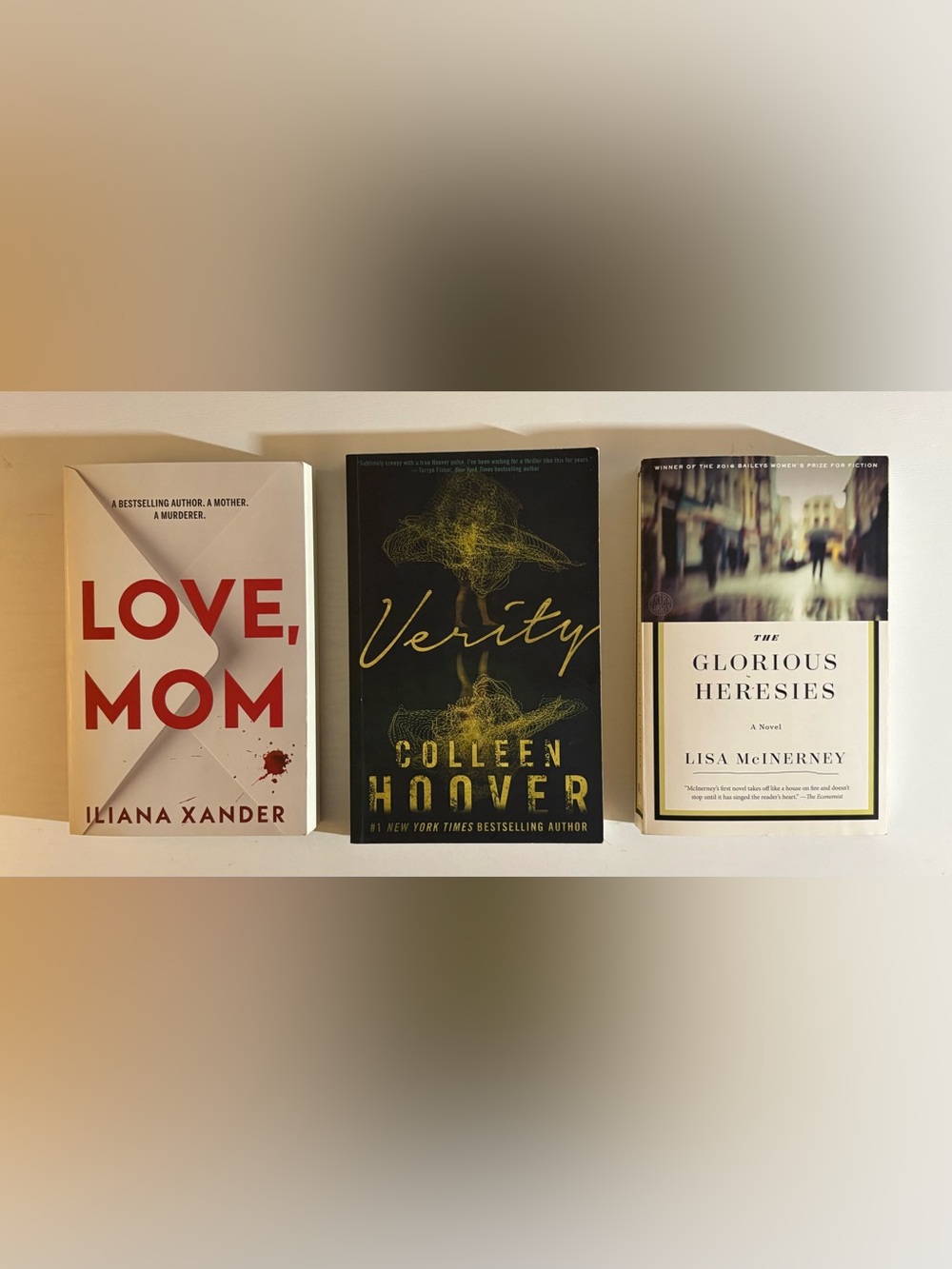 Thriller & Dark Fiction Paperback Lot Verity Love Mom Glorious Heresies